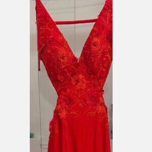 Jovani one of a kind sample size 4 red dress